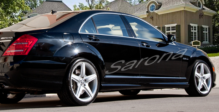 Custom Mercedes S Class Side Skirts  Sedan (2007 - 2012) - $690.00 (Part #MB-001-SS)